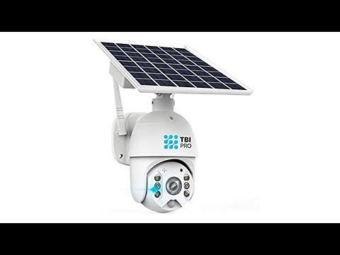 TBI Pro Solar Security Camera Outdoor Wireless Pan Tilt- WiFi Home Security Camera System IP