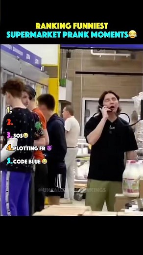 Ranking FUNNIEST Supermarket Prank Moments 😂🛒 #funny #fails #shorts #trynottolaugh