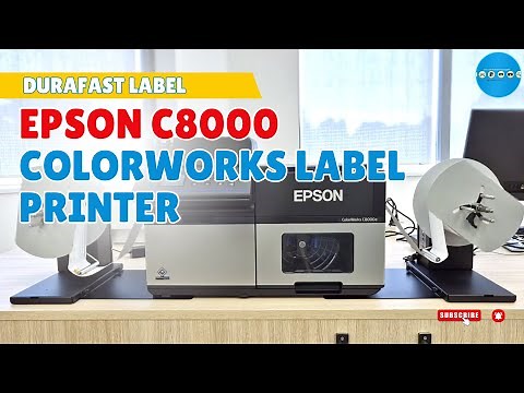 Label rewinder and label unwinder for EPSON C8000 ColorWorks Label Printer | DuraFast Label