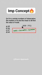 Important Math Concept 🔥✅ . . #math #tricks #viralreels | Exam Approach