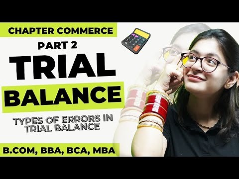 Types Of Errors In Trial Balance | Numerical | Methods | Trial Balance |Part 2 |Financial Accounting