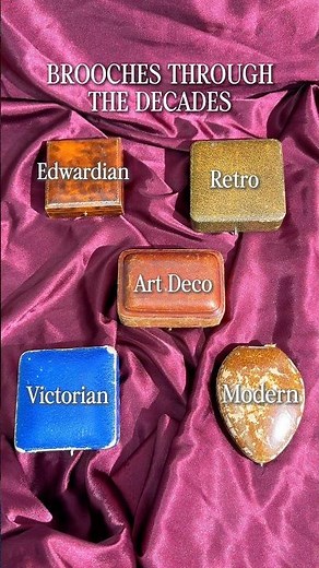 Antique & vintage brooches through the decades. #AntiqueBrooch #Brooch #Brooches #VintageBrooch