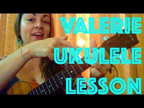 How to Play VALERIE Amy Winehouse Easy Ukulele Lesson Chords Strum Amy Winehouse Mark Ronson