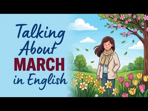 Talking About March in English | Easy English Podcast for Beginners