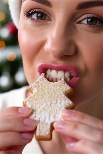 ASMR 🎄 Super Crunchy Holiday Cookies | Satisfying Bites 🍪✨
