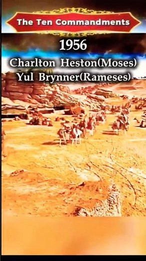 Moses Parting the Red Sea 📽️ #TheTenCommandments #Moses #RedSea #CharltonHeston #YulBrynner #faith