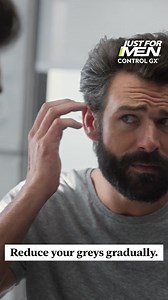 192 reactions | Refresh your look by gradually reducing greys as you shampoo. Our Control GX shampoo blends away a little grey with each use. | Just For Men | Facebook