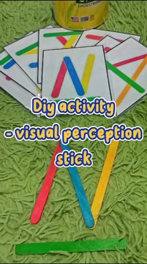 2.8K views · 65 reactions | Diy activity -visual perception stick #diy #diyactivities #activitiesforkids #autismawareness #ausomejourney #reelsfb #reels | Nanay Ella and Val | Facebook