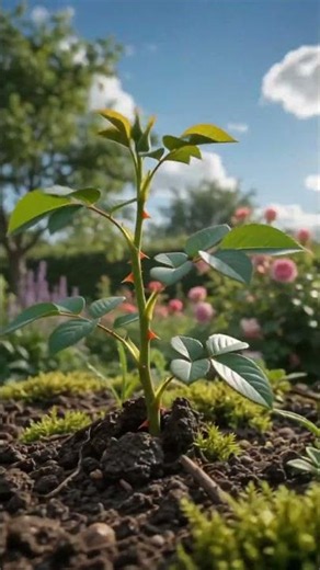 From Tiny Rose Seed to a Beautiful Blooming Rose Vine 🌹 Amazing Nature Timelapse #shorts