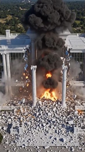 UNREAL 4K Mansion Explosion – Luxury Palace Completely Destroyed