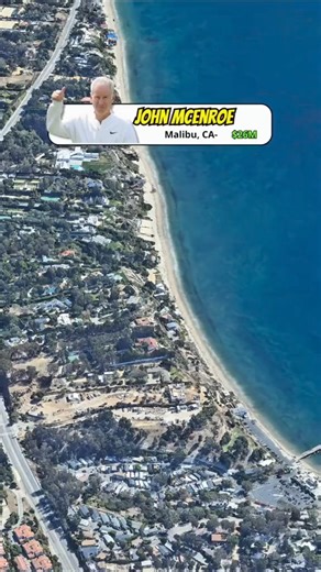 John Mcenroe's House in Malibu worth $26M #johnmcenroe #tennis #celebrity #house #home #Home #House | Real Estate of Stars