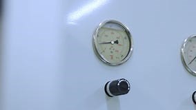 Pressure Gauge Measuring. Closeup of Manometer Filled with Glycerin Stock Footage - Video of filled, closeup: 132637024