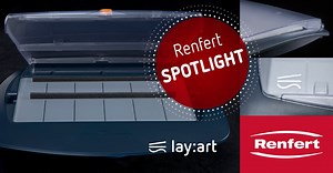 Be the artist in your dental lab with the Renfert Spotlight of the month! Our lay:art mixing trays offer various functions for your preferences when working with the different materials in your laboratory. More on lay:art crystal aqua: https://bit.ly/3RLIOjq More on lay:art color: https://bit.ly/46mCymz | Renfert Dental