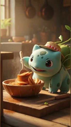 From Garden to Oven🍎 | Bulbasaur’s Fresh Garden Apple Pie🍏🥧|Pokémon ASMR Cooking|Cozy Baking Sounds