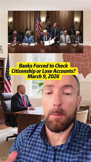 Proposal Overview — The Trump administration is weighing an executive order (or other regulatory action) that would mandate U.S. banks to gather citizenship data from customers, potentially requiring proof like passports. 2. Scope and Retroactivity — It could apply to both new account openings and existing customers (retroactive), meaning current account holders might need to submit documentation to maintain access. 3. Purpose — This is framed as enlisting banks in the White House’s aggressive i