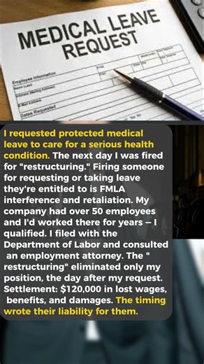 Fired the Day After Requesting Medical Leave. FMLA Made That a $120,000 Mistake. ⚖️🏥