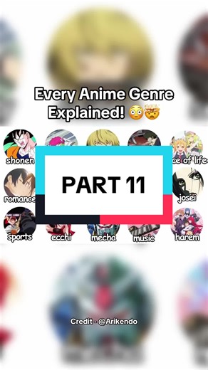 Every Anime Genre Explained | Part 11 #anime #animelore #animeexplained #animefacts #animethings