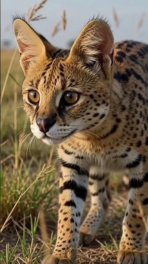 🦁 Serval Cat: Born to Hunt | Africa’s Silent Predator 🐆 #Shorts