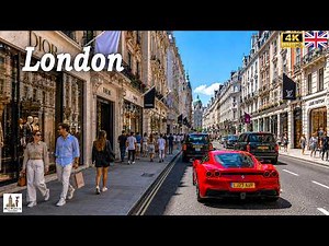 London Walking Tour | Most Beautiful Shops in London City Centre Shopping District! 💰 True [4K]