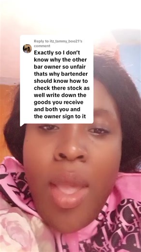 Replying to @itz_tammy_boo21 | bartender