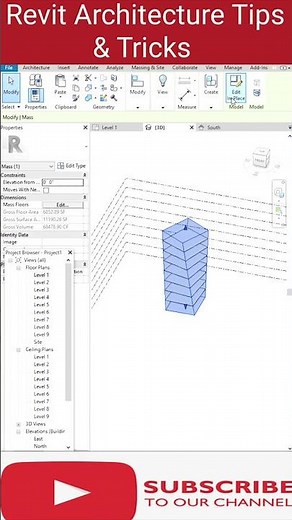 Revit Architecture Tips & Tricks | How To Create Floor By Face On Massing site#tutorial #design
