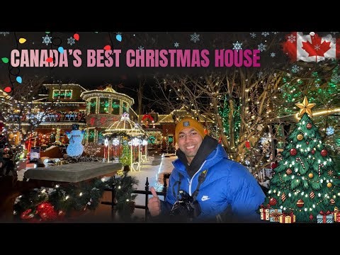 Most Beautiful Christmas House in Calgary 🇨🇦 | Festive Vlog & Drone Shots