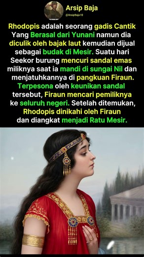 Kisah Rhodopis asal muasal dari legenda Cinderella #art #history #painting