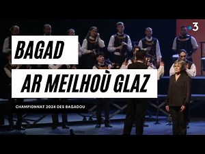Bagad Ar Meilhoù Glaz (Quimper) au championnat des bagadoù 2024 au Quartz de Brest