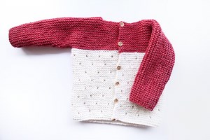 Cute Free Baby Cardigan Knitting Pattern - Strawberry Seed Baby Sweater