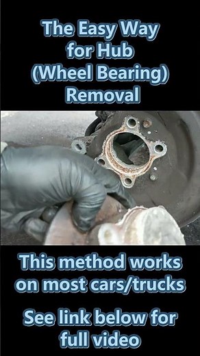 The Easy Way for Hub Wheel Bearing Removal #civic #hub #wheelbearing