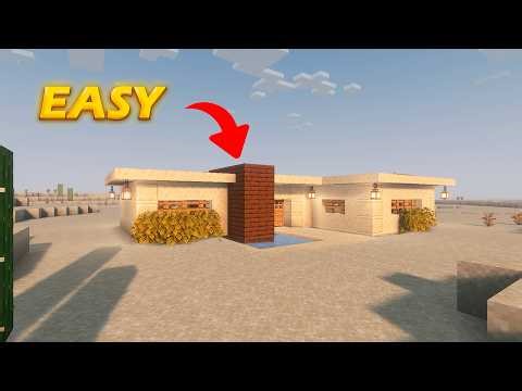 Desert Modern House Tutorial in Minecraft