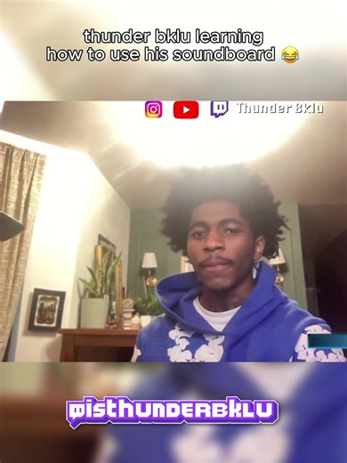 Thunder Bklu learning how to use his soundboard 😂 #thunderbklu #clips #nycdrill #fyp #xybca