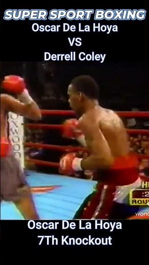 Oscar De La Hoya's FINAL Knockout 😳 Derrell Coley KO #shorts #boxing #oscardelahoya #knockout