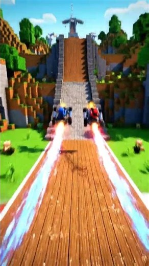 Minecraft Mario Kart Hyper Race Transformation