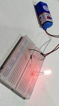 Diode as a switch/ Glow LED using Diode