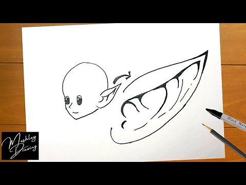 How to Draw Elf Ears Easy