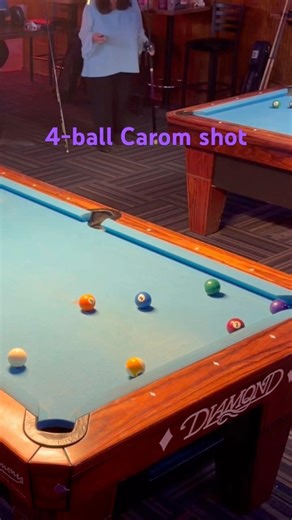 4-ball Carom shot #pool #9ball #billiards #9ballpool #carom