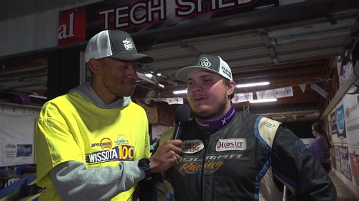 Brandon Dolman, Brady Gerdes, and Don Eischens discuss their Freedom Race Lifts WISSOTA Modified Qualifying Feature runs. | Wissota Auto Racing