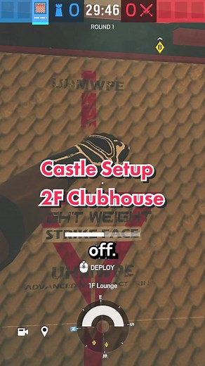heres a castle setup on clubhouse #r6 #rainbowsixsiege #rainbowsixsiegeclips #rainbowsix #rainbow6siege #schizosiege #castle #castler6