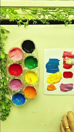 How to make paint at home easy | DIY Acrylic paint | Homemade paints #art #shorts #shortvideo