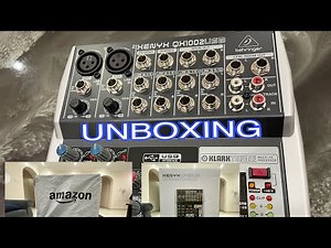 UNBOXING of Xenyx QX1002USB Behringer Mixer #Xenyx #Klark Teknik #behringer