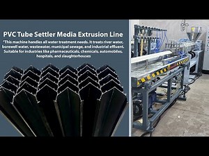 PVC Tube Settler Media Extrusion Line / PVC Profile Extrusion Machine By Vishwakarma Industries