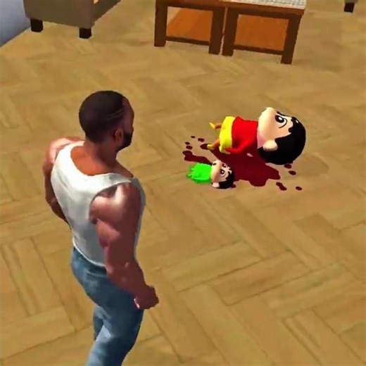 😱 SHINCHAN IS DEAD! Franklin's JCB Bus vs Monster Train 💥 | Save Shinchan Challenge – #ibd3d #shorts