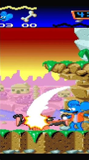 Itchy & scratchy Game SNES #gameplay #gaming #retrogaming #simpsons