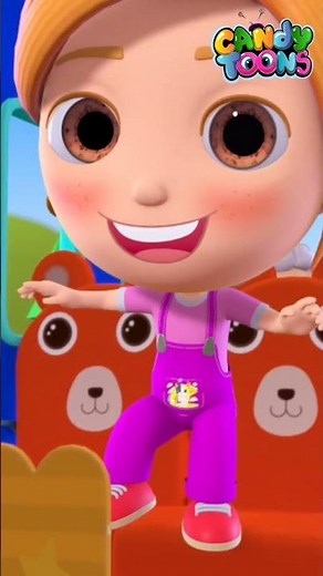New Wheels On The Blue Bus - Animals Version | Nursery Rhymes & Kids Songs | Candytoons #shorts