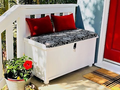 DIY a Porch Packages Lock Box Bench