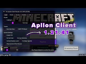 Apollon Client 1.21.41 - 64/32Bit For Minecraft Pe | Best MCPE Hack 1.21.50 Newest version 2024