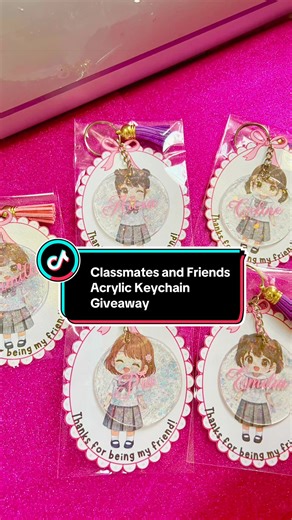 End of school year is almost near! 💖 Looking for affordable giveaways for classmates and friends? 👭 These Customized acrylic name keychains are a simple but meaningful keepsake they can use every day.💖 #acrylickeychain #souvenirsandgiveaways #customizedkeychain #keychain