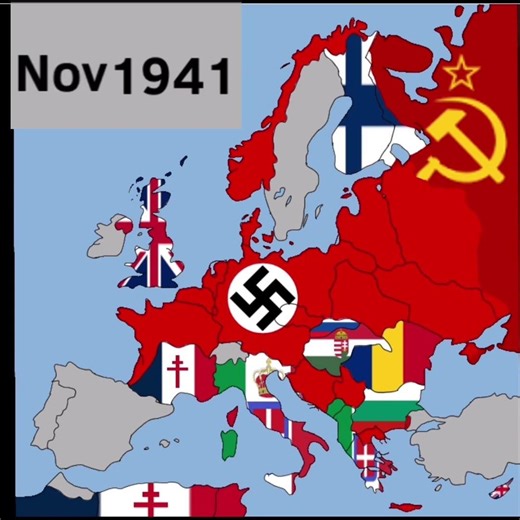 WW2 Flag Map