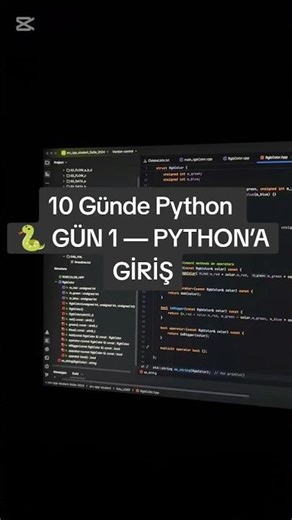 Gün 1 – Python'a Giriş #python #coding #software #computer #programming